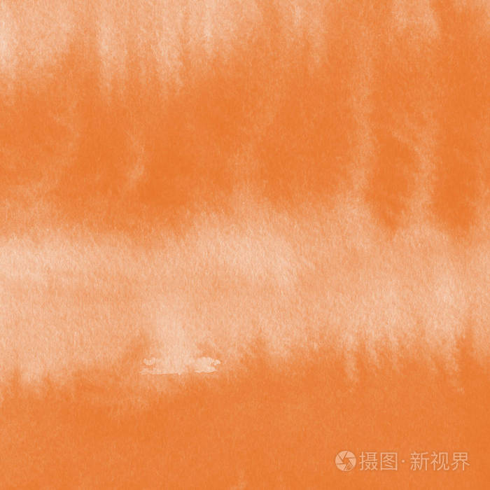橙色水彩颜料纹理抽象背景