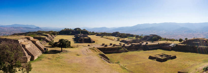墨西哥瓦哈卡的萨波蒂克文明的蒙特阿尔班遗址