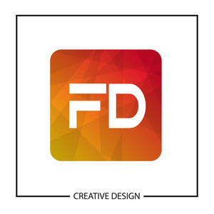 初始字母标志FD模板设计