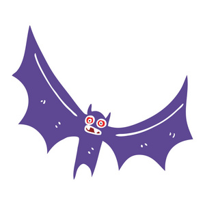 卡通涂鸦蝙蝠万圣节概念