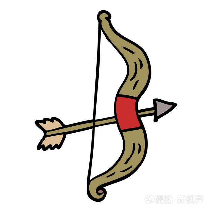 卡通涂鸦弓箭