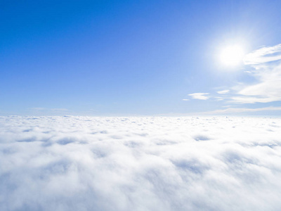 s eye view. Aerial top view cloudscape. Texture of clouds. View 