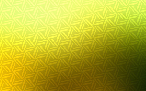 浅绿色黄色矢量背景与三角形。 现代抽象插图与彩色三角形。 智能设计为您的商业广告。