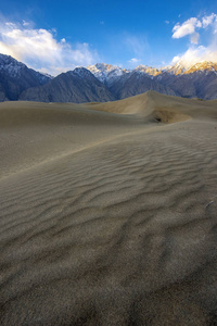 斯卡杜沙漠。 巴基斯坦北部地区