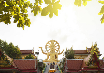 泰国高三梅大佛寺地标。