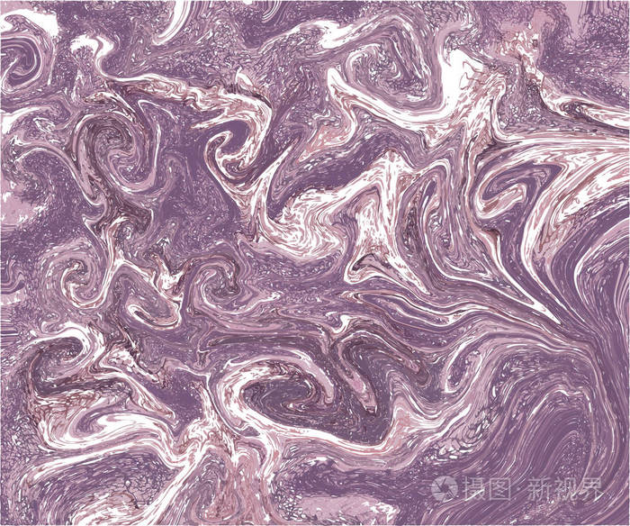 深紫色大理石矢量油墨纹理. 手绘大理石插图技术.