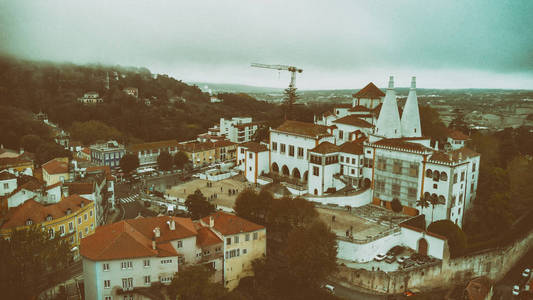 辛特拉航空观葡萄牙。