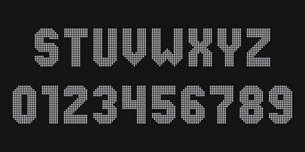 钻石字母字体。 由宝石制成的字母和数字。 股票矢量排版设计。 第2部分