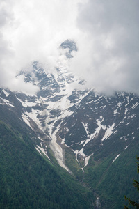 美丽的全景格兰德斯乔拉斯登特杜根特和光荣的勃朗峰，阿尔卑斯山最高的山和欧洲最高的山，从帕克德梅莱莱斯侯奇豪特萨沃伊法国