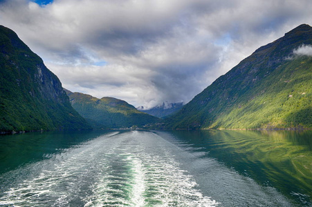 美丽的风景。在挪威旅行