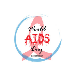 世界艾滋病日。 十二月一日