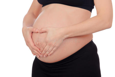 美丽的怀孕肚子图片