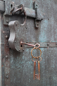 旧门锁便秘