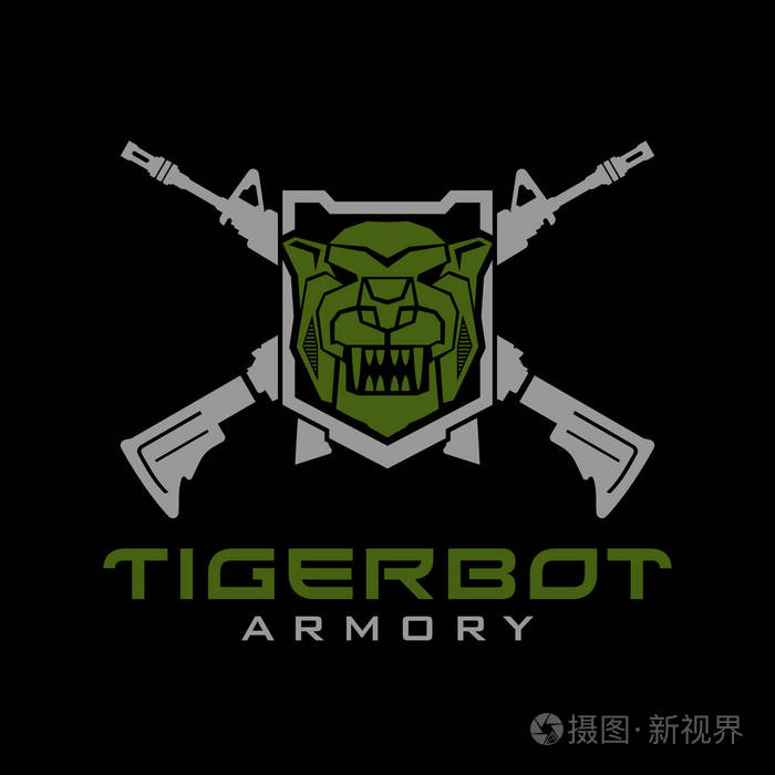 战术老虎机器人标志