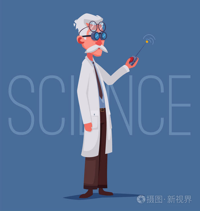 科学家正在进行一项科学实验遥控器
