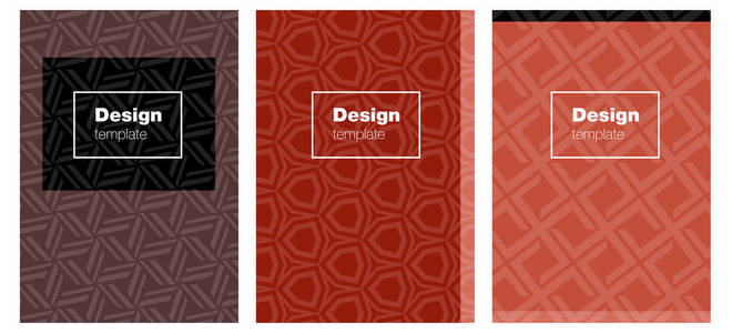 日记帐的暗红色矢量模板。闪烁的文本框抽象设计概念。书籍封面记事本设计。