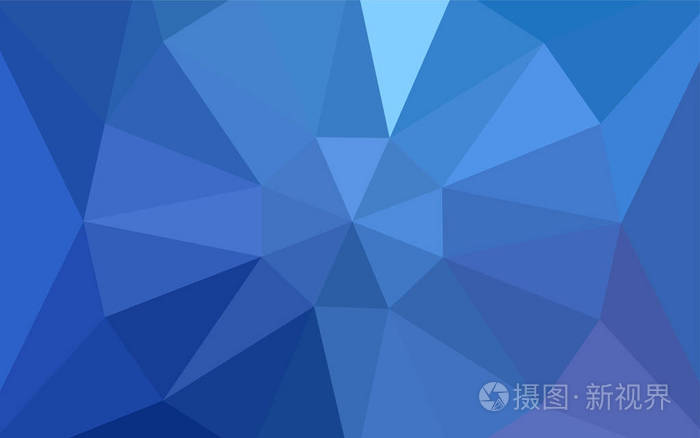 浅蓝色矢量多边形背景与钻石. 用三角形抽象的插图.