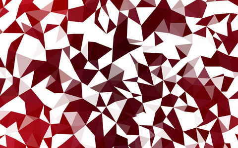 暗红色矢量多边形背景。 由三角形组成的闪亮的多边形插图。 你的品牌书的新模板。