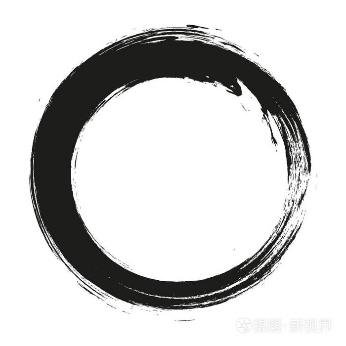 墨手画刷圈.标志