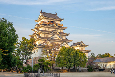 日本藤山城堡立面图