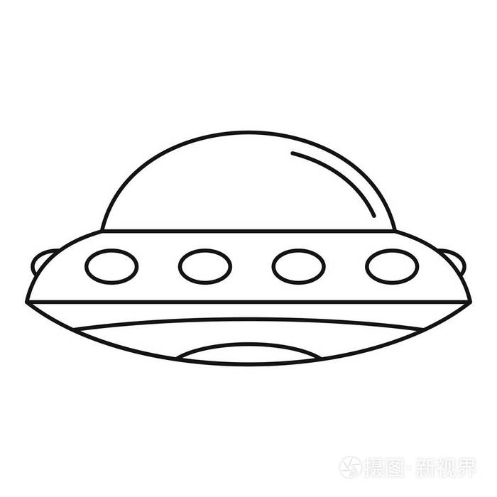 外星人飞船图标, 轮廓样式