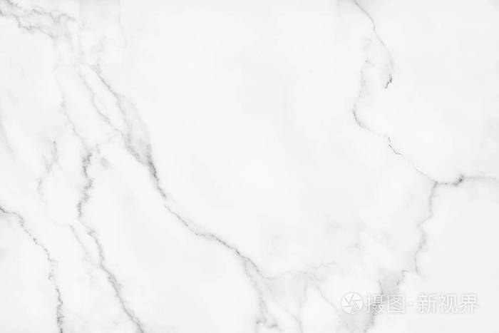 白色大理石纹理与自然图案的背景或设计艺术作品.