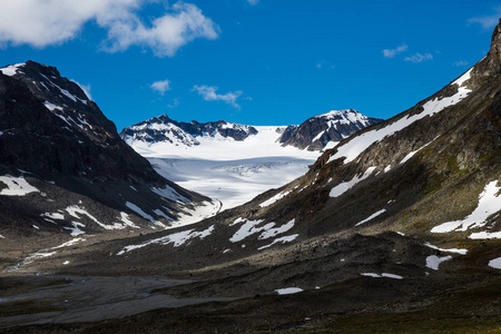 挪威国家公园Jotunheimen的景观