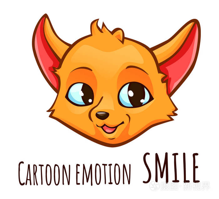 狐狸的动画片情感微笑