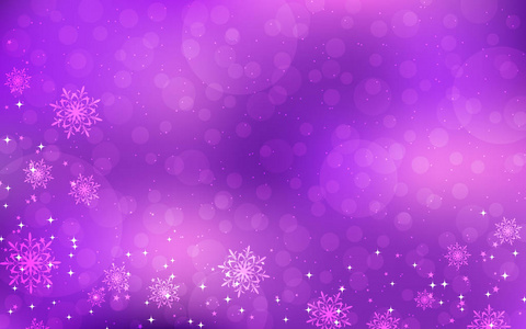 圣诞快乐，新年快乐，紫罗兰色背景，星星和雪花
