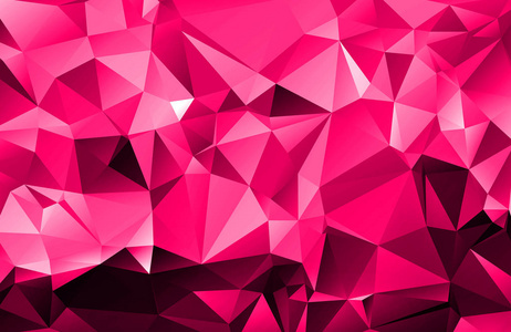 粉红色三维三角形多边形抽象背景