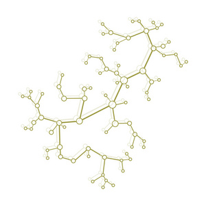 分子和通信的结构。 科学概念。 医学化学科学。