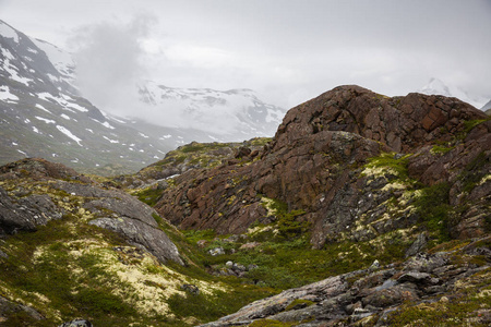 挪威国家公园jotunheimen的美丽景观