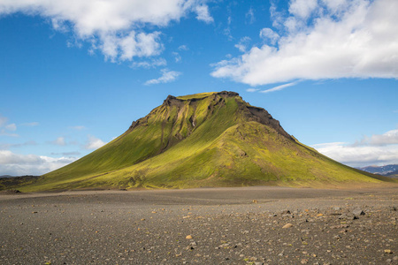 美丽的山脉全景在国家公园托斯莫克冰岛。