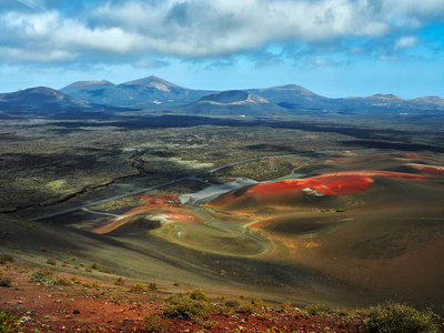 拉纳罗特岛火山景观西班牙