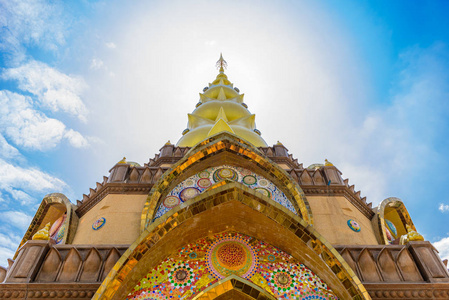 大佛塔瓦特法拉，法子卡尤寺在泰国彭察布