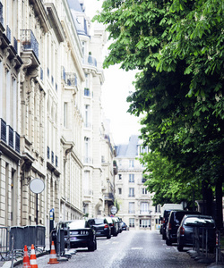 法国巴黎街, 部分建筑物与阳台