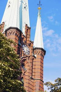 斯德哥尔摩的克拉拉教堂。 斯德哥尔摩索德曼兰和瑞典高地。