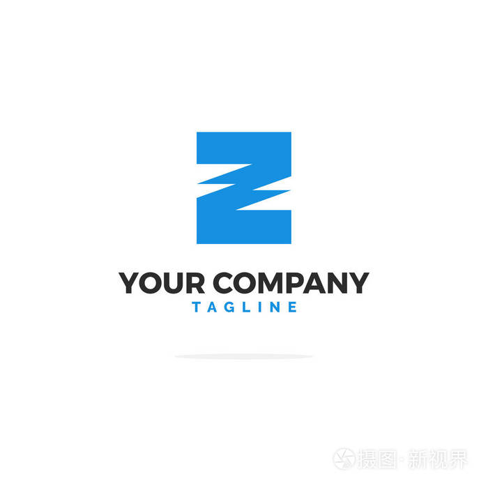 现代矢量标志字母z字母设计矢量