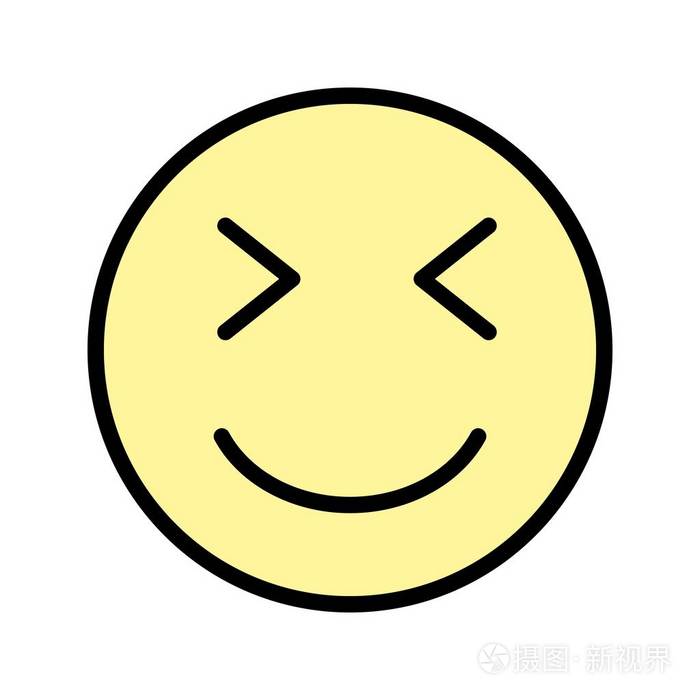 用于个人和商业用途的winkemoji矢量图标矢量插图.