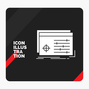 红黑创意演示文件背景，对象，处理，设置，软件雕文图标