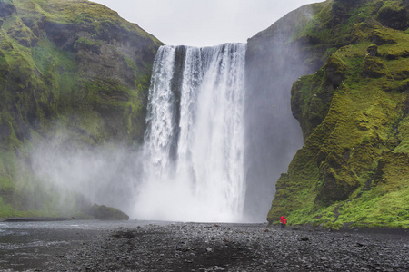 斯科加瀑布瀑布冰岛