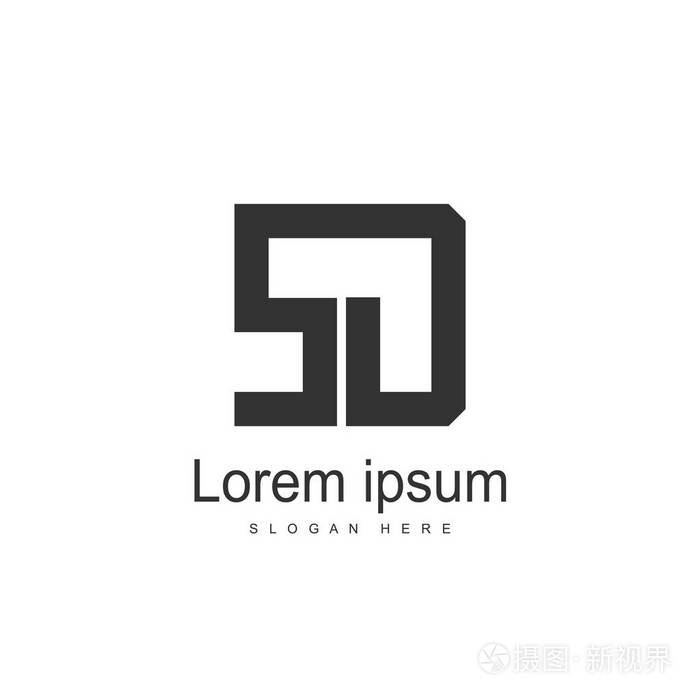 sd字母标志设计 初始字母标志模板