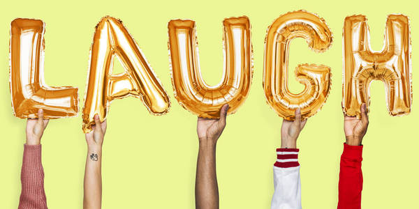 手显示笑气球词