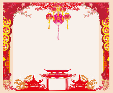 中国新年框架中秋节图片
