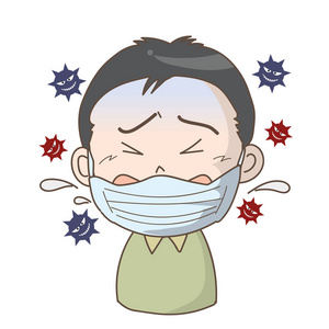 预防流感及感冒男孩图片