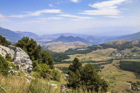 波利诺国家公园景观意大利巴利卡塔和卡拉布里亚地区的广阔自然保护区