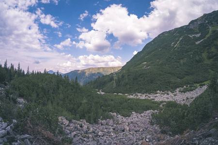 西部喀尔巴阡山，阴天，纹身徒步旅行小径