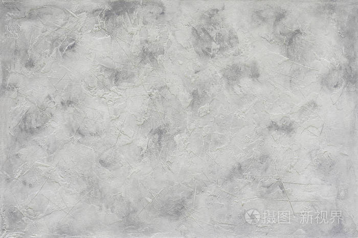 美丽的灰色和白色斑点浮雕纹理. 纹理可用于背景.顶部视图.