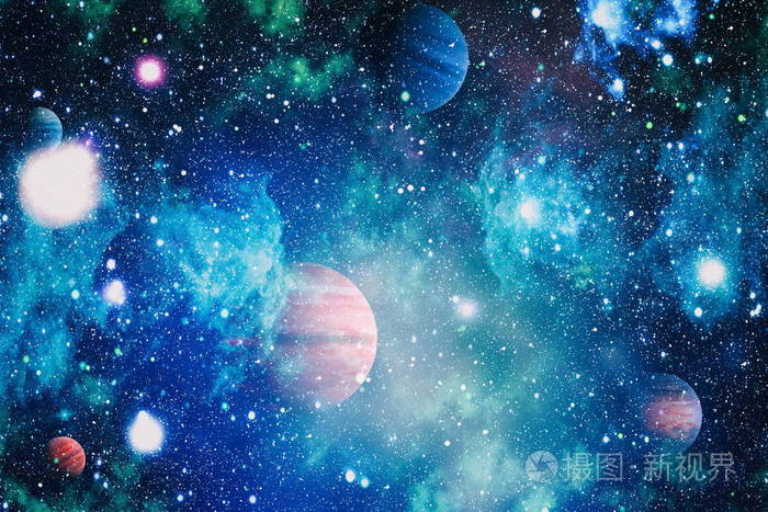 外层空间的行星恒星和星系显示出太空探索的美美国宇航局提供的元素