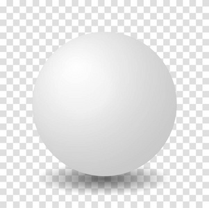 球体白色三维矢量球